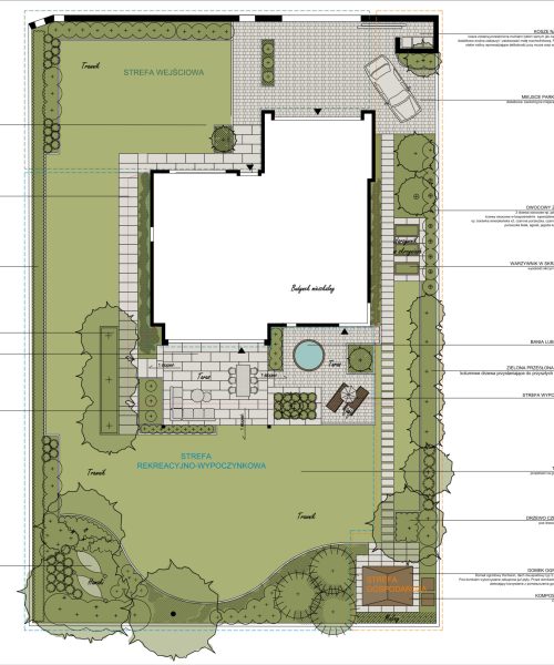 Projekt ogrodu pod Krakowem